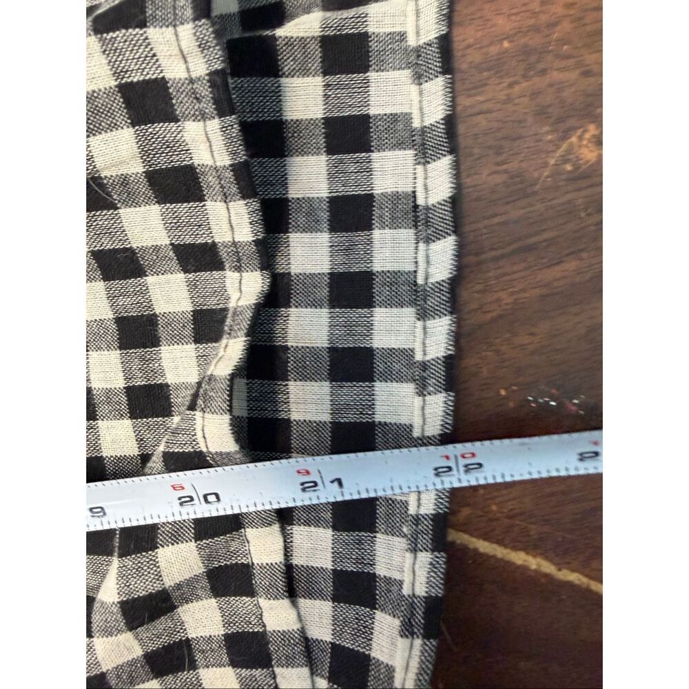 Buykud Black and white Gingham Check pullover Blouse Women’s Size XL NEW WITH TA - Picture 9 of 9